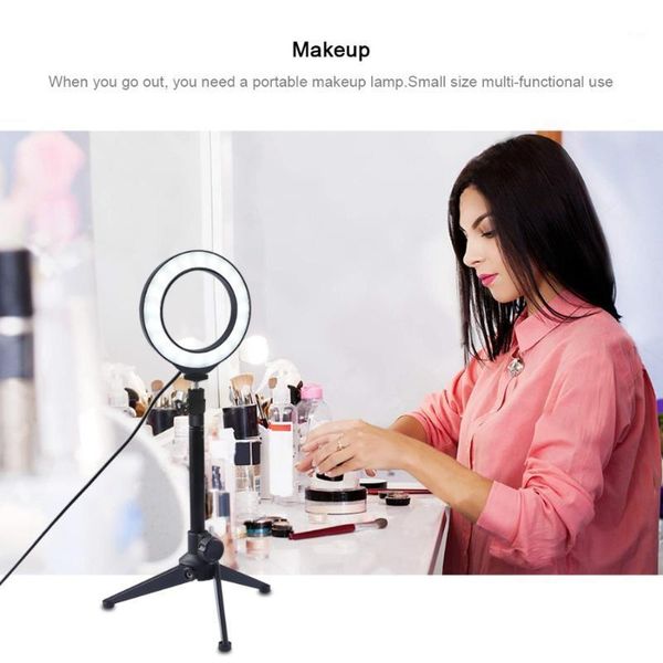 

tripods professional adjustable portable camera tripod holder stand deskring light stabilizer plastic for ins blogger live broadcast1
