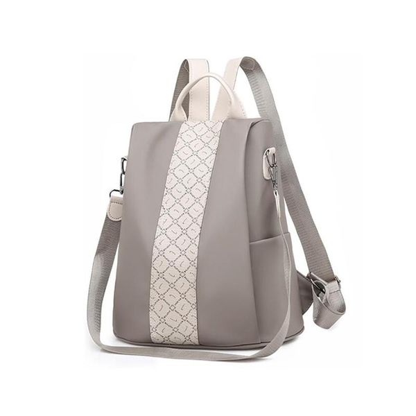 

wilslat casual oxford women backpack vintage leather backpacks for teenager girls school bag female outdoor travel bags