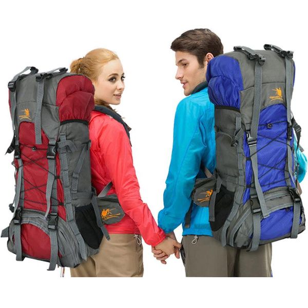 

professional mountaineering climb backpack trekking pack camp equipment hike gear 60l for men women waterproof bags