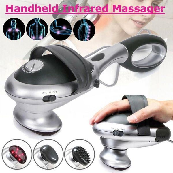 

handheld electric body heated massager stick infrared body neck back massage waist cervical massager hammer vibration1
