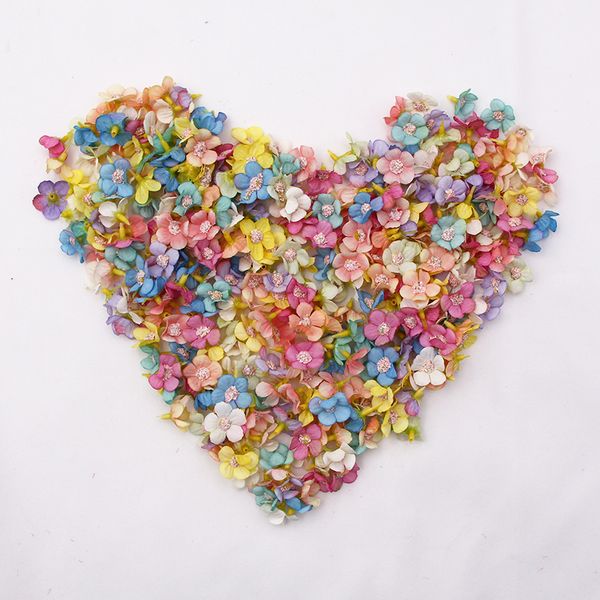 

новая весна color 100шт партии multicolor daisy head mini шелковый искусственные цветы для свадебных обручальное home decor diy