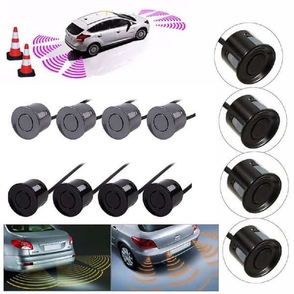 2020 Aggiornamento Parcheggio Auto Retromarcia Posteriore 4 Sensori Kit Buzzer Radar Display A LED Sistema di Allarme 211h