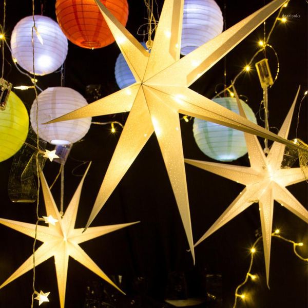 

1pc 60cm large punched party star hanging paper star with punched pattens wedding birthday party windows fireplace dining table1