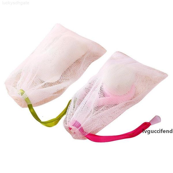 

net foam blister mesh bag face wash froth nets soap bubble bags with ribbon