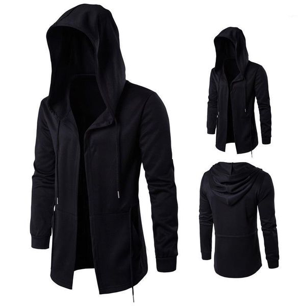 

plus size 5xl 2020 hoodies men black cardigan hoodie men hooded mantle clothing m-5xl hoodies outerwear jacket men's sweatshirts1