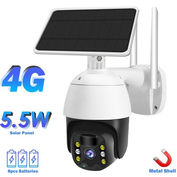 

cameras hismaho 4g solar ip camera wireless wifi 1080p cctv outdoor 5.5w panel battery power smart security monitor 10m pir