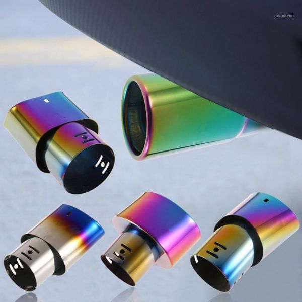 

brand new 5 types stainless steel multicoloured stainless steel exhaust pipe car exhaust muffler car supplies