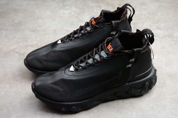 

all black at3143-001 takahashi shield venom men's ninja functional running shoes women's react wr ispa sports casual shoes ing, White;red