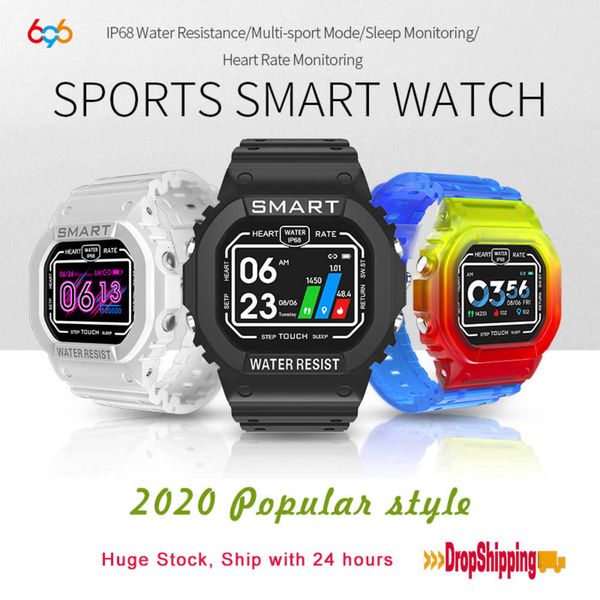 

smart sports watch k16 men, waterproof wristband ip68 with heart rate and blood prsure control, pk x12696