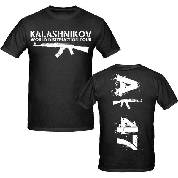 

men 2018 brand tees casual male ak 47 t shirt s xxxl weapons military tee shirt sport hooded sweatshirt hoodie