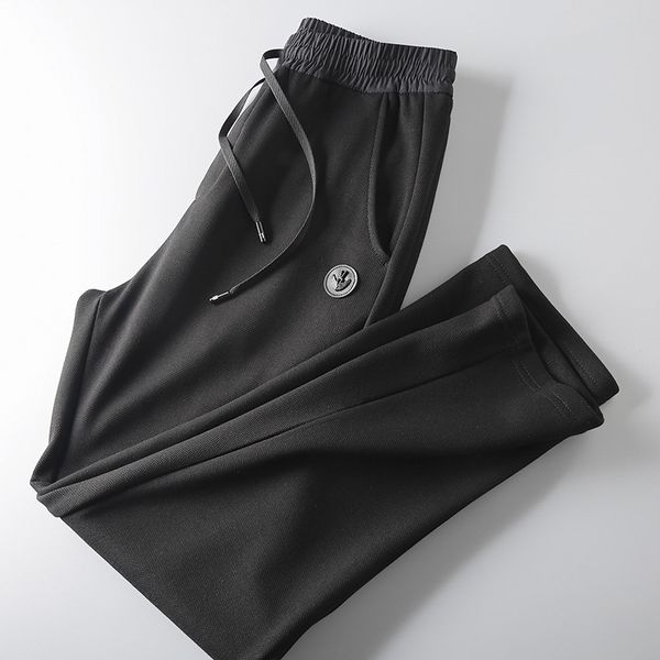 

2021 factory order thicker bu dao rong warm-friendly skin autumn male sports casual pants fashion o1zc, Black
