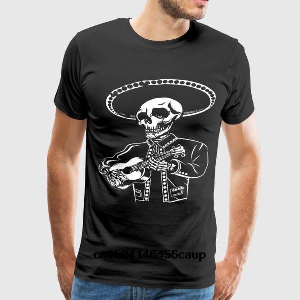 

o neck custom printed men t shirt dead skull mariachi with guitar day of the dead me women t shirt sport hooded sweatshirt hoodie