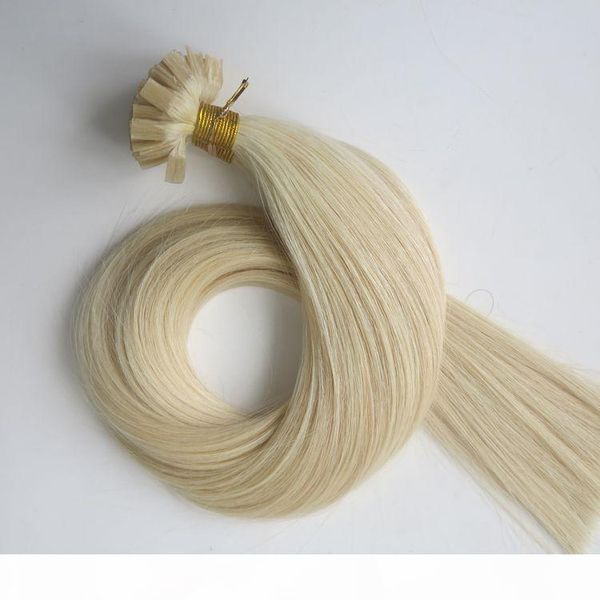 

200г 200strands pre приклеивают волос совет extensions 18 20 22 24inch # 60 платина blonde браун бразильский индийский реми кератина человеч, Black