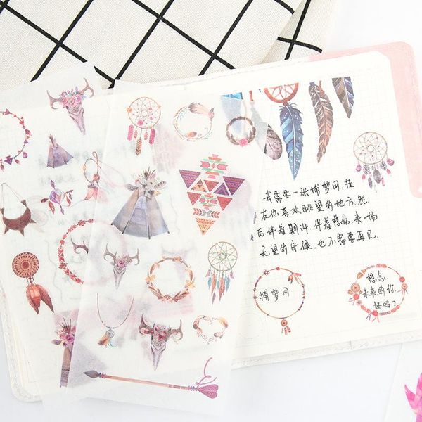 

6 шт. пакет акварельных журналов наклейки милые наклейки scrapbooking diy дневник альбома палка этикетка 6 шт. pack wmtylk xhlight