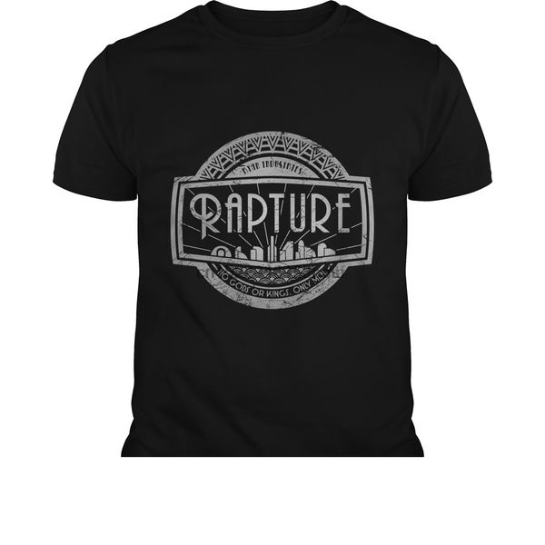 

100% t shirt fashion men t-shirt 100% bioshock - rapture (silver) t-shirt sport hooded sweatshirt hoodie