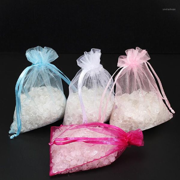 

gift wrap 50pcs/bag 7x9 cm organza bags jewelery small pouches wedding party decoration drawable packaging 5zwp001-501