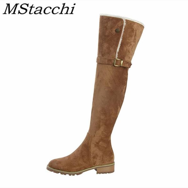 

mstacchi suede wool women boots keep warm two ways to wear fashion casual ladies shoes botas invierno hombre 2020, Black