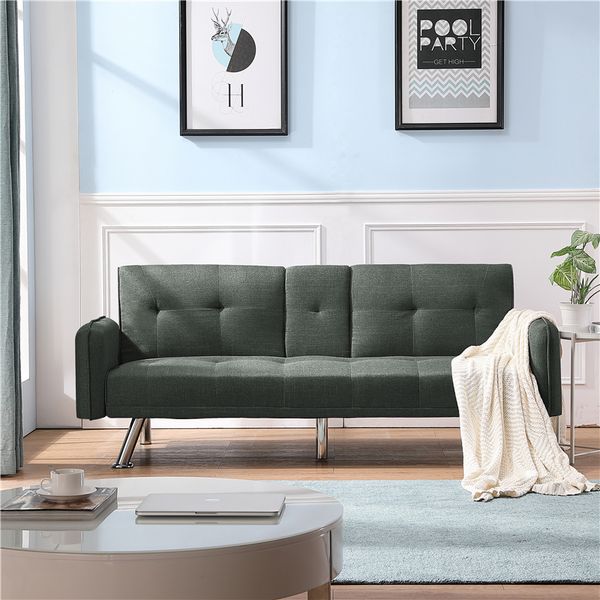 

us stock sleeper sofa dark grey living room sofa fast shipping