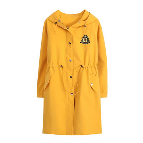 

product new fertilizer for increasing blunder jacket mode british textile tissue solid color long release from women's coating v2l8, Tan;black