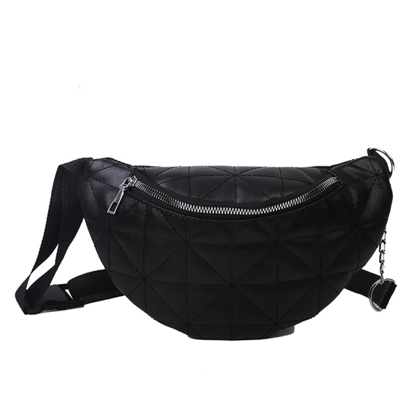 

2020 women waist bag fashion bumbag for woman belt bag lady cross body bag sac banane black and white zx