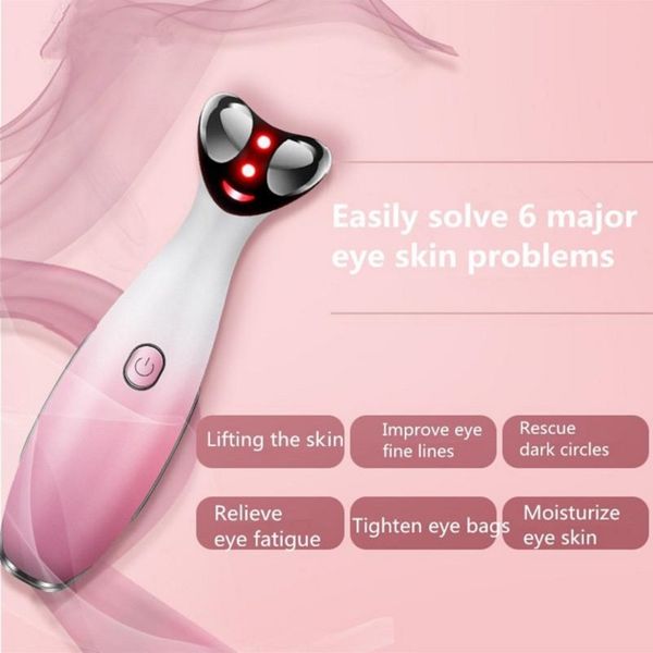 

electric eye massager tool rf vibration black circle remover lifting ptherapy skin rejuvenation beauty salon