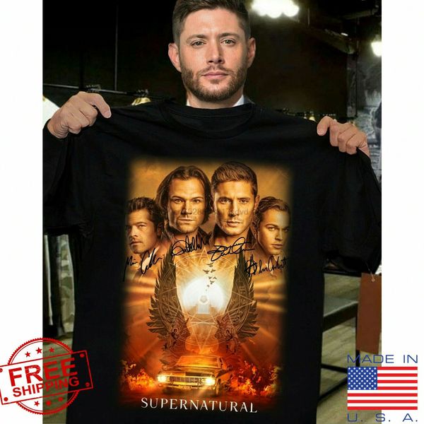 

hip supernatural dean sam castiel crowley black t-shirt for fan full size 2020 new arrival funny sport hooded sweatshirt hoodie