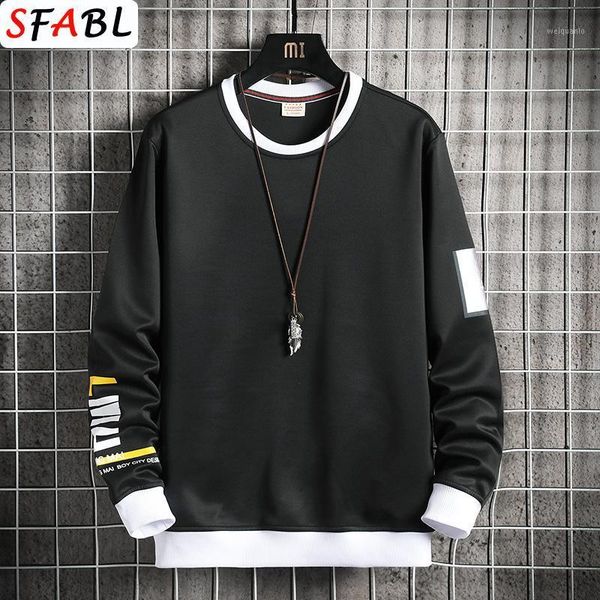 

sfabl youth fashion hoodies harajuku men 2020 fashion letter printed hoodies male japanese streetwear men's casual sweatshirt1, Black