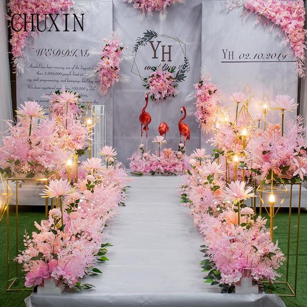

decorative flowers & wreaths upscale guide flower wedding artificial row site layout t stage welcome area arch decoration valentine's d