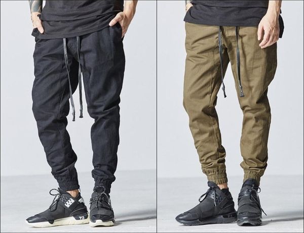 

men's pants ss black sarouel slim fitted bottom cuffed lounge sweatpant jogger jersey / casual pants-trouser