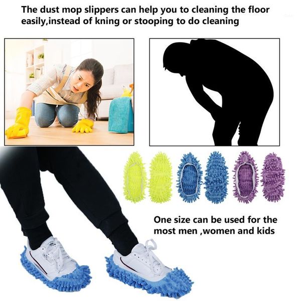 

3pairs floor cleaning shoes covers mop slipper washable carpet protective dust polishing shoe cover house bedroom lazy cleaner1, White;pink