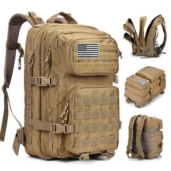 

50l large capacity man army tactical backpacks outdoor 3p waterproof assault bags pack for sport trekking camping