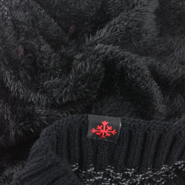 

flb] winter beanies man caps mask gorras bonnet warm baggy winter hats for men women skullies hats f18075 wmtquj yyysports, Black;white