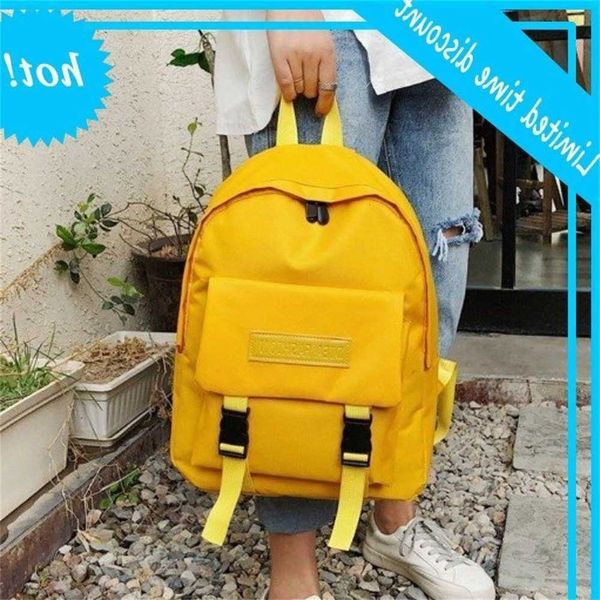 

new backpack in summer 2020, female korean version, harajuku versatile campus backpack, simple high school students' schoolbag