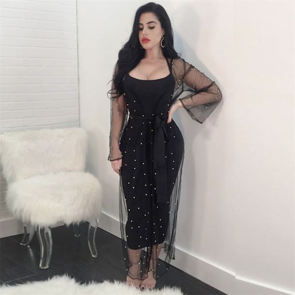 

2020 bandage woman's the new beading winter long black without mangoes dressed birthday party dresses 24ni, Black;gray
