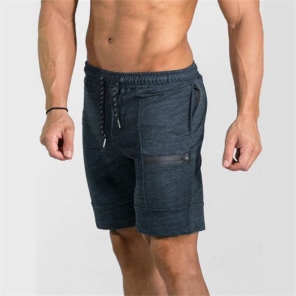 

zogaa mens cotton shorts calf-length gyms fitness bodybuilding joggers workout brand sporting short pants sweatpants sportswear 1027, White;black