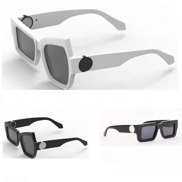 

sunglasses men rectangular retro 1445 fashion mens and women catwalk glasses irregular frame designer sunglassess original box, White;black
