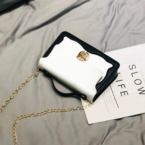 

md6qn лето квадратного телефон корейский mobile 2020 новых малых женщины модного контраст цвета небольшой площади плечо женщины одного плеча