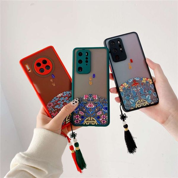 

chinoiserie characters for huawei glory 30 mobile phone case 30s frosted 9x net red nova7 6 / 5 antique pro silicone soft cover se all