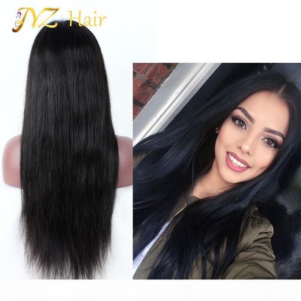 

jyz полный парик фронта шнурка малазийский человеческих волос парики с ребенком волос glueless полные парики шнурка малазийский virgin шелко, Black;brown