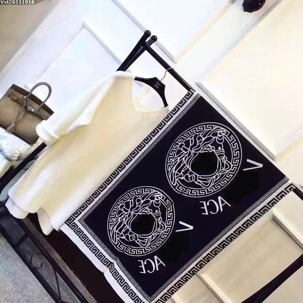 

1dhq winter warm scarf direct cotton size letter scarf for the long package scarf 180x32cm factory brand2019 new 66, Black;white
