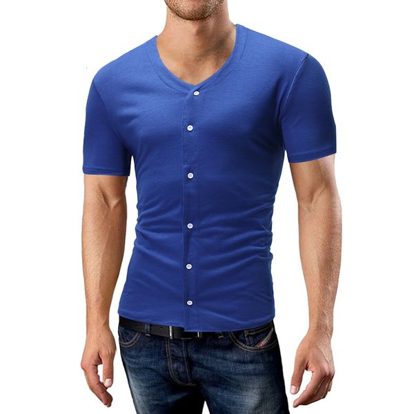 

popular men's casual cardigan short sleeve t-shirt 1501-dt36, White;black