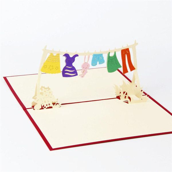 

greeting cards 3d laser cut handmade childhood memory paper invitation postcard thanksgiving children's day birthday party gift