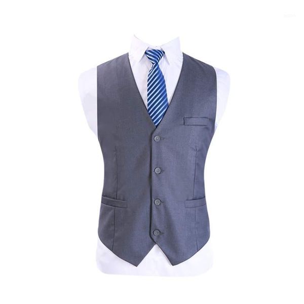 

mens wedding dress suit vest men navy blue black grey slim business waistcoat male slim formal sleeveless jacket gilet chaleco1, Black;white
