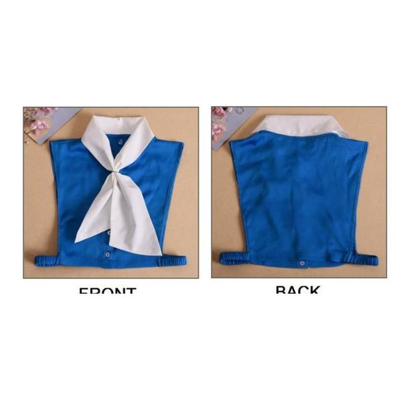 

vintage front bow false collar shirt fake collar for women detachable fake shirt collar peter pan detachable women cloth qylbbd, Blue;red