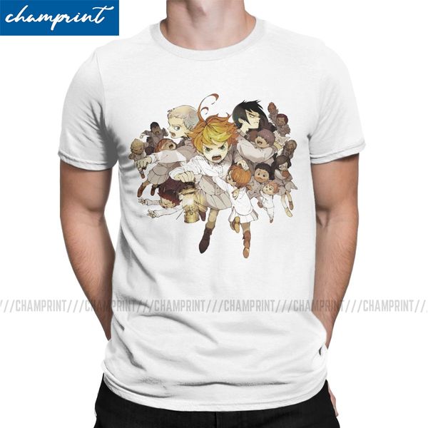 

the promised neverland t shirt men's funny t-shirt o neck emma norman ray anime tees short sleeve clothes 6xl sport hooded sweatshirt h