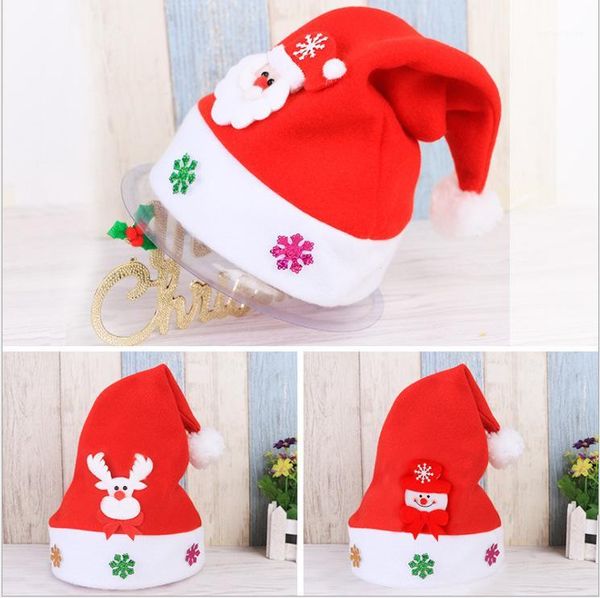 

christmas decorations ornaments children ordinary hats santa cap for party props1