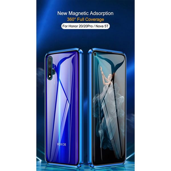 

nova 5t 360 metal magnetic phone case for huawei nova 5t 5 t cases on nova5t yal-l21 yal-l61 l71 l61d dou jllmph