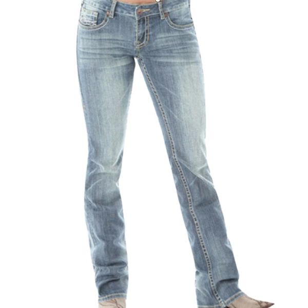 

vicabo women jeans straight leg jeans new autumn winter ladies long denim pants women basic skinny slim trousers, Blue