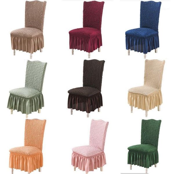 

solid color chair cover spandex stretch elastic slipcovers seat covers for dining room kitchen wedding banquet l decoration1