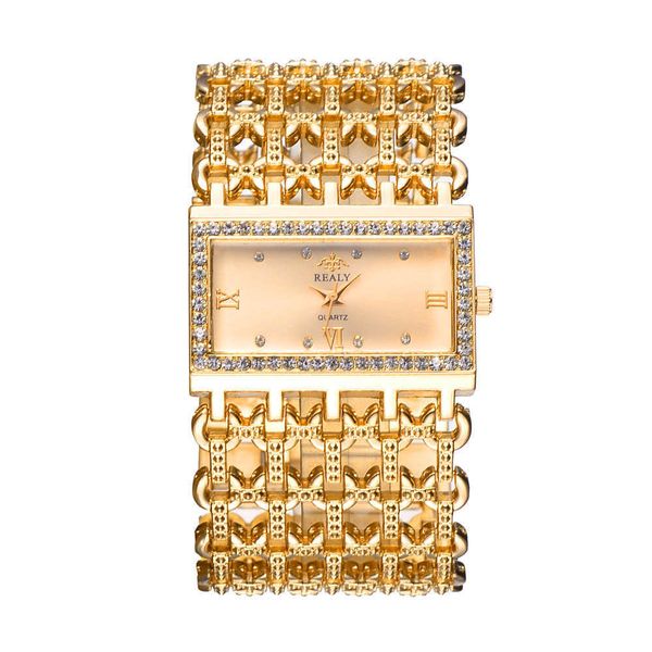 

grade luxury women's steel band high bracelet watch fashion trend gold fashion watch watch, Slivery;brown